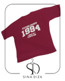 تیشرت باکسی دخترانه فری سایز طرح 1994
